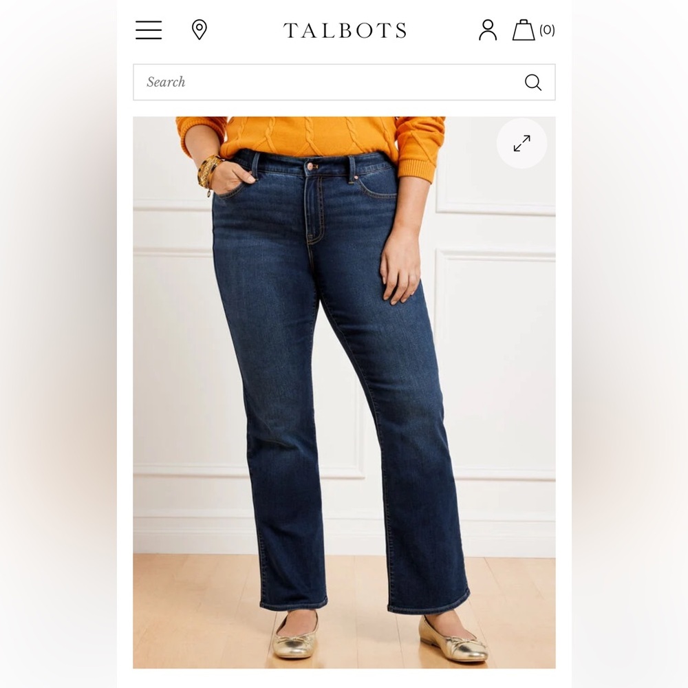 PLUS TALBOTS - EXCLUSIVE BARELY BOOT JEANS - BREA WASH - CURVY FIT